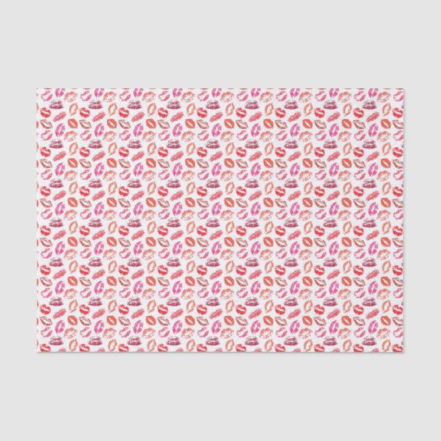 Papier Mousseline Papier papier papier papier tissu à lèvres Kiss (Recto)