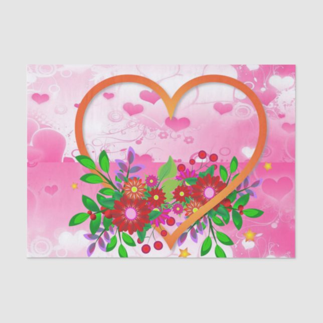 Papier Mousseline Papier papier sur la Saint-Valentin (Recto)