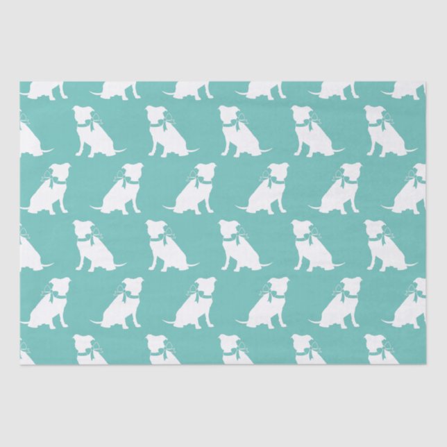 Papier Mousseline Papier Pitbulle Pitbulle Pit Bull Chien Chien Chie (Recto)