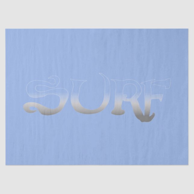 Papier Mousseline papier surf bleu fond (Recto)