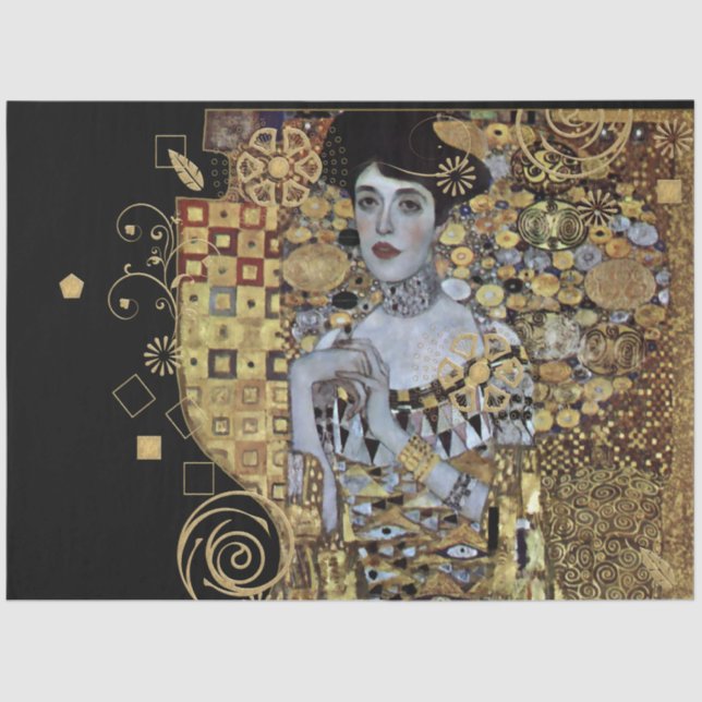 Papier Mousseline Papier Tissu Adele Klimt (Recto)