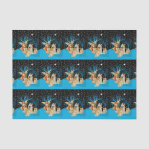 Papier Mousseline Papier Tissu Anges Neiges