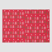 Papier Tissu Arbres de Noël