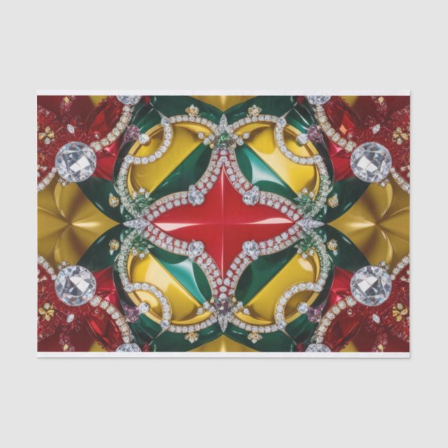 Papier Mousseline Papier Tissu avec design de couleurs Los Angeles (Recto)