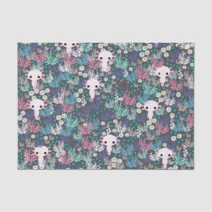 Papier Mousseline Papier Tissu Axolotl