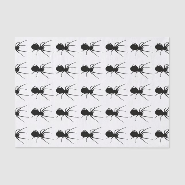 Papier Mousseline Papier Tissu Black Spider (Recto)