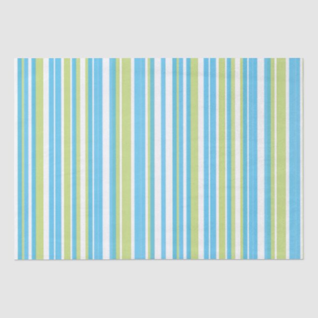 Papier Mousseline Papier tissu bleu et lime (Recto)