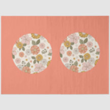 Papier Tissu Boho Fleur sauvage