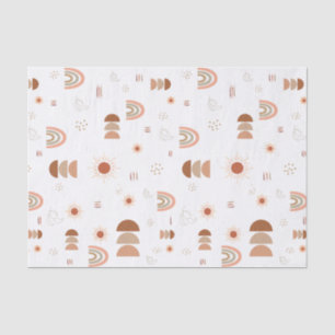 Papier Mousseline Papier Tissu Boho Rainbow Desert