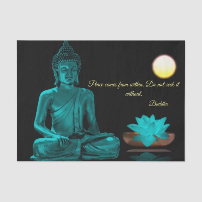Papier Mousseline Papier Tissu Bouddha (Recto)
