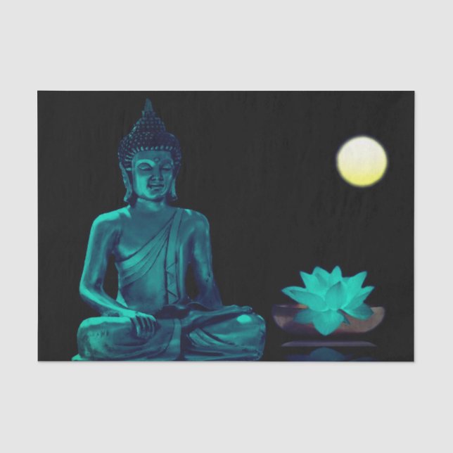 Papier Mousseline Papier Tissu Cadeau Bouddha (Recto)