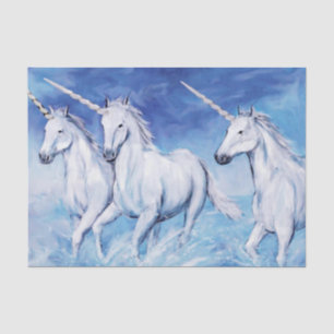 Papier Mousseline Papier Tissu Cadeau Unicorn