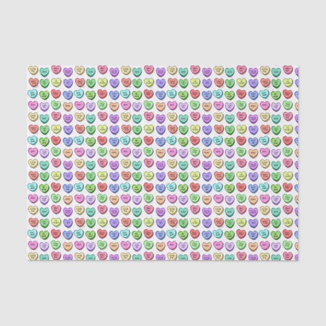 Papier Mousseline Papier Tissu Candy Heart (Recto)