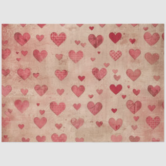 Papier Mousseline Papier Tissu Cardiaque Romantique