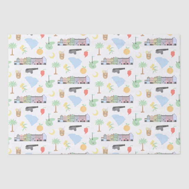 Papier Mousseline Papier Tissu Caroline du Sud (Recto)