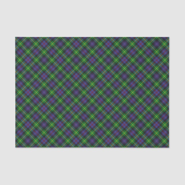 Papier Mousseline Papier Tissu Clan Farquharson Tartan (Recto)