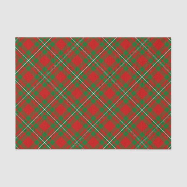 Papier Mousseline Papier Tissu Clan Gregor Tartan (Recto)
