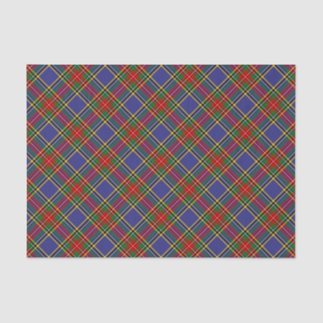 Papier Mousseline Papier Tissu Clan MacBeth Tartan (Recto)