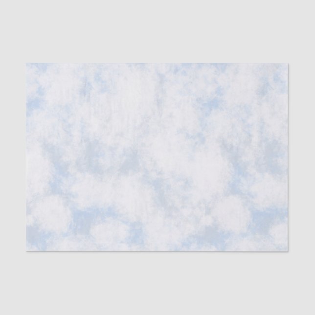 Papier Mousseline Papier Tissu Clouds & Ciel Blanc (Recto)
