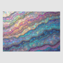 Papier Tissu Coloré À Ondes