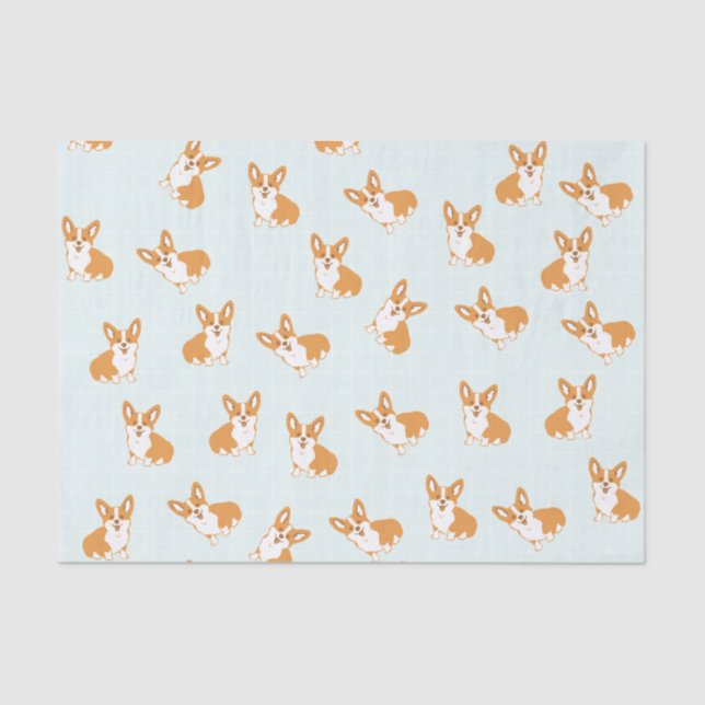 Papier Mousseline Papier Tissu Corgi mou (Recto)