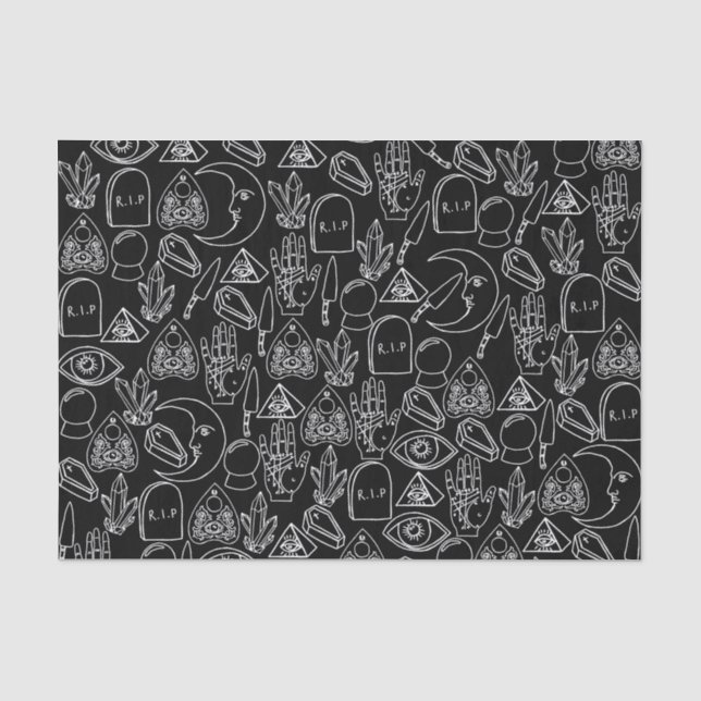 Papier Mousseline Papier Tissu Cute Halloween (Recto)