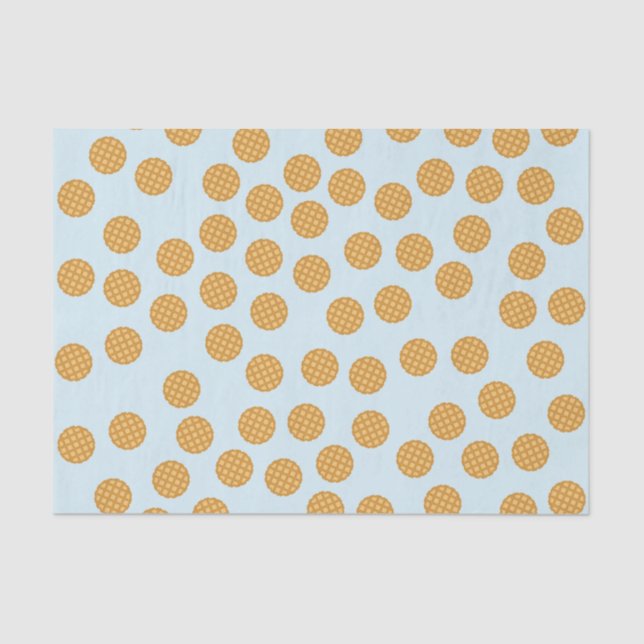 Papier Mousseline Papier Tissu Cute Waffles (Recto)