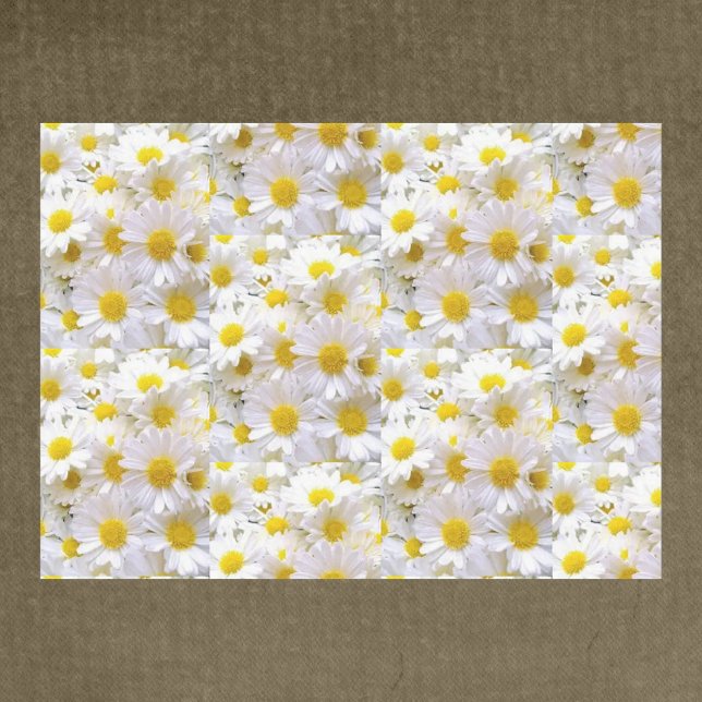 Papier Mousseline Papier Tissu Daisis (Créateur téléchargé)