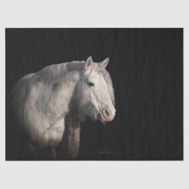 Papier Mousseline Papier Tissu De Découpage De Cheval Sauvage (Recto)