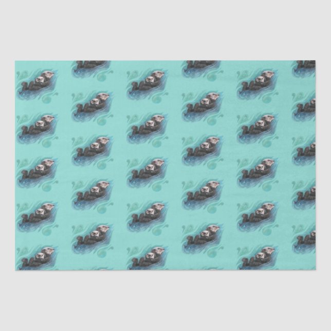Papier Mousseline Papier Tissu De Loue De Mer (Recto)