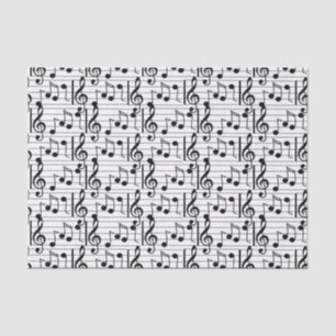 Papier Mousseline Papier Tissu de note de musique