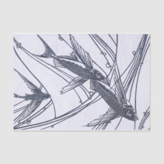 Papier Mousseline Papier Tissu de poisson volant