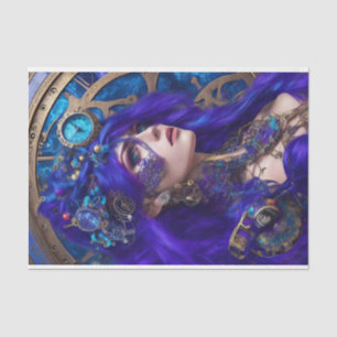 Papier Mousseline Papier Tissu Découpage - Steampunk moderne