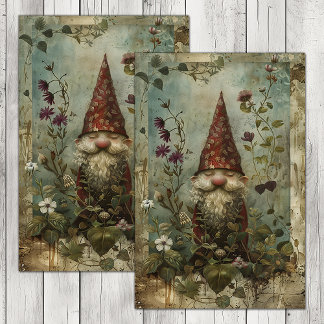 PAPIER MOUSSELINE PAPIER TISSU DÉCOUPÉ GNOME DE LA PETITE FORÊT
