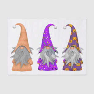 Papier Mousseline Papier Tissu Des Trois Gnomes D'Halloween