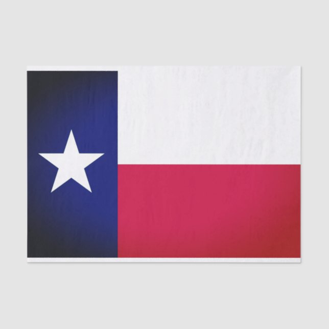 Papier Mousseline Papier Tissu du drapeau du Texas (Recto)