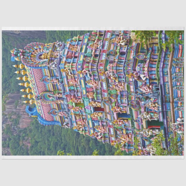 Papier Mousseline papier tissu du temple hindou (Recto)