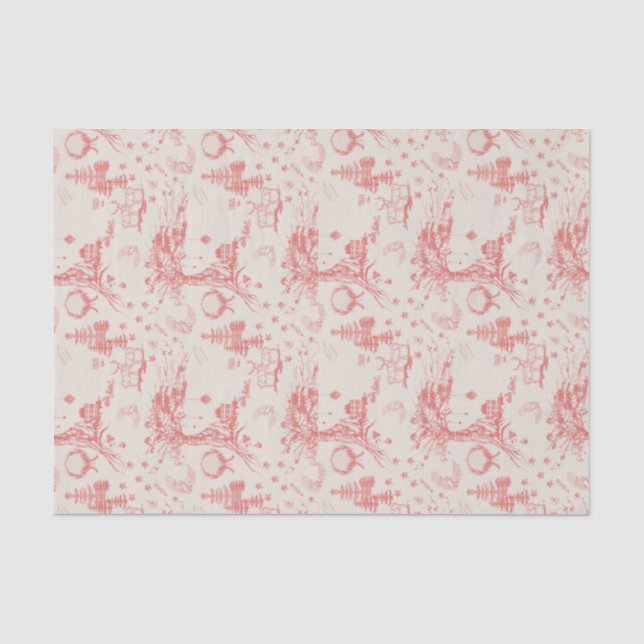 Papier Mousseline Papier Tissu Elk Woods French Toile (Recto)