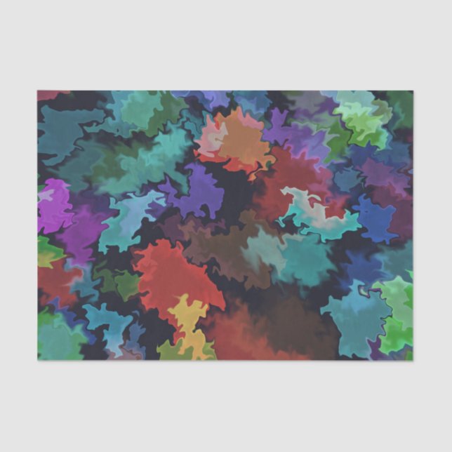 Papier Mousseline Papier Tissu En Marbre Gras (Recto)