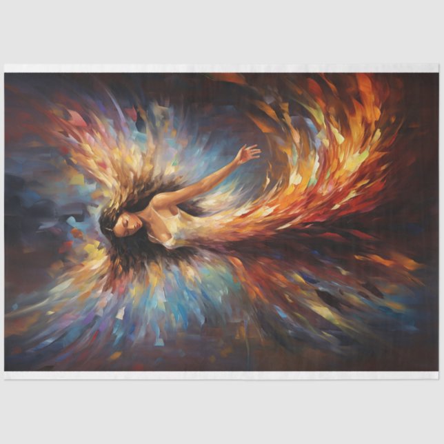 Papier Mousseline Papier Tissu Ethereal Angel Decoupage (Recto)