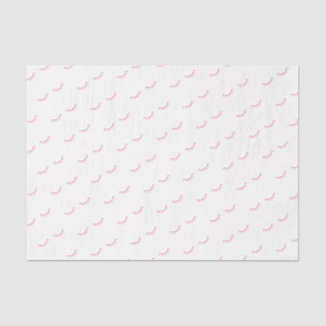 Papier Mousseline Papier Tissu Eyelashes - BLANC (Recto)