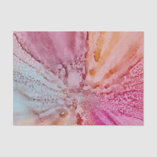 Papier Mousseline Papier Tissu Fleurs (Recto)