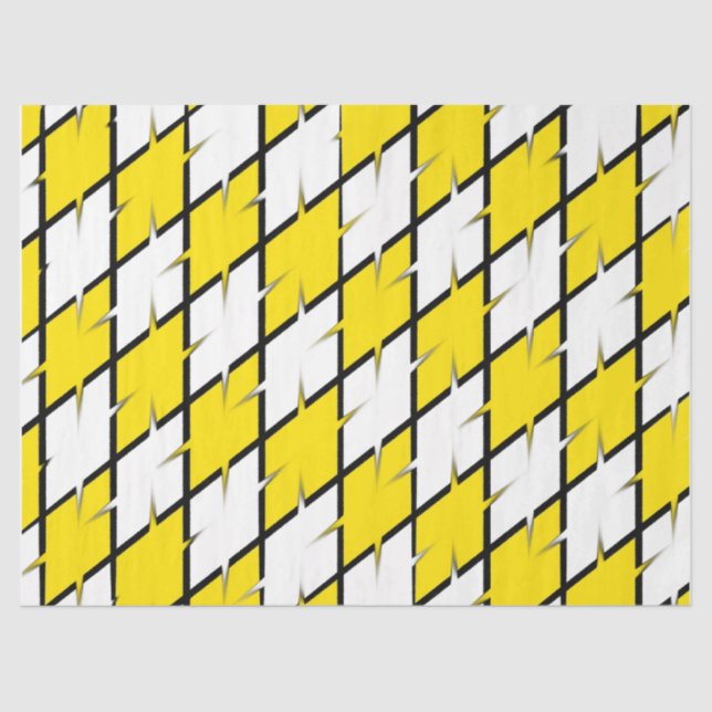 Papier Mousseline Papier Tissu Géométrique (Recto)