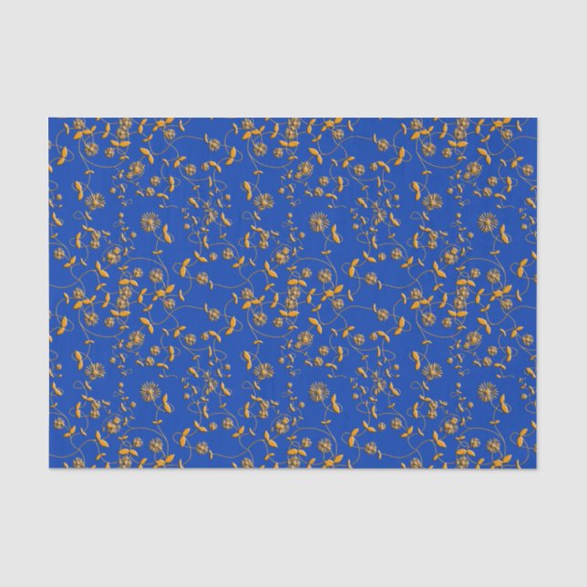 Papier Mousseline Papier Tissu Gold Swils (Recto)