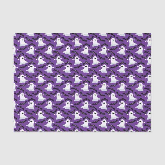 Papier Mousseline Papier Tissu Halloween (Recto)