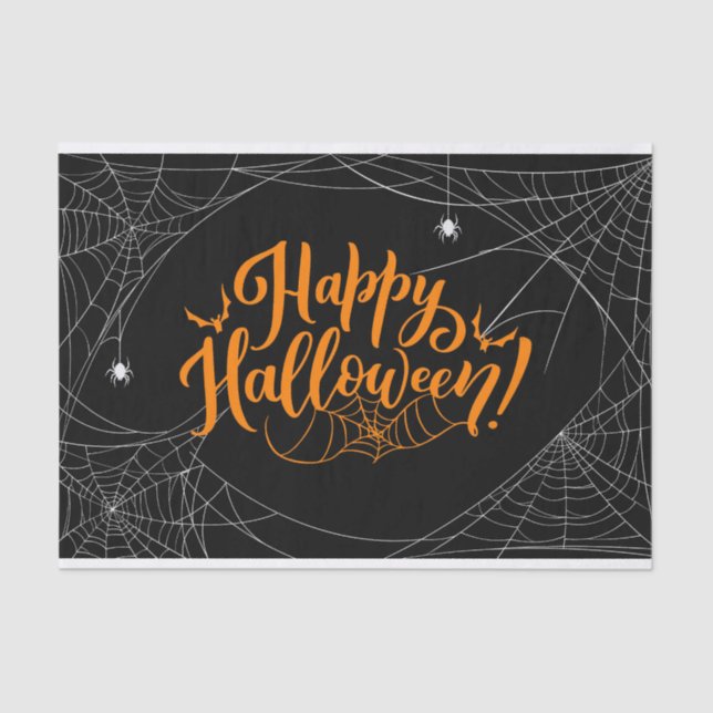 Papier Mousseline Papier Tissu Halloween (Recto)
