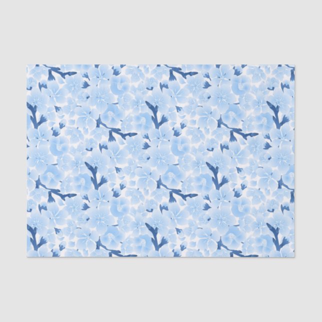 Papier Mousseline Papier Tissu Japonais asiatique en fleur de cerisi (Recto)