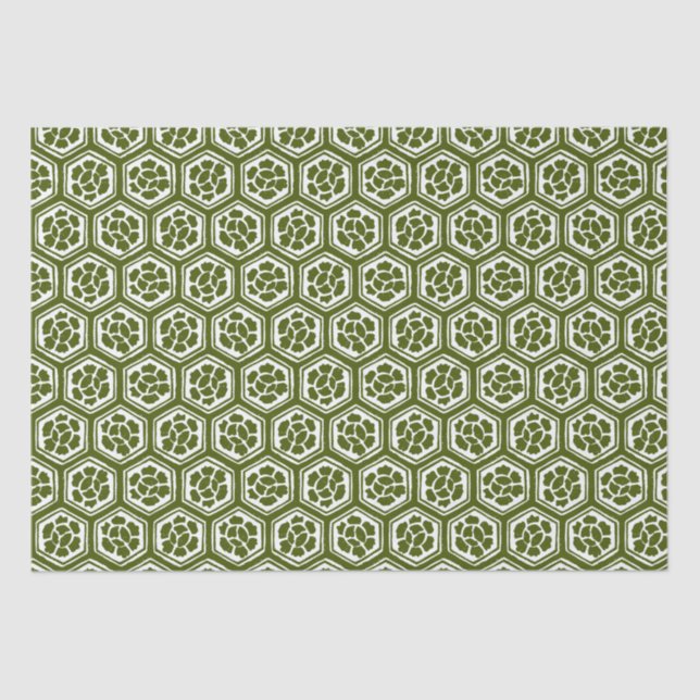 Papier Mousseline Papier Tissu japonais Motif Kabuki (Recto)