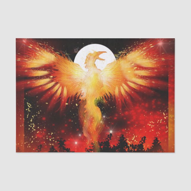 Papier Mousseline Papier Tissu Levant Phoenix (Recto)