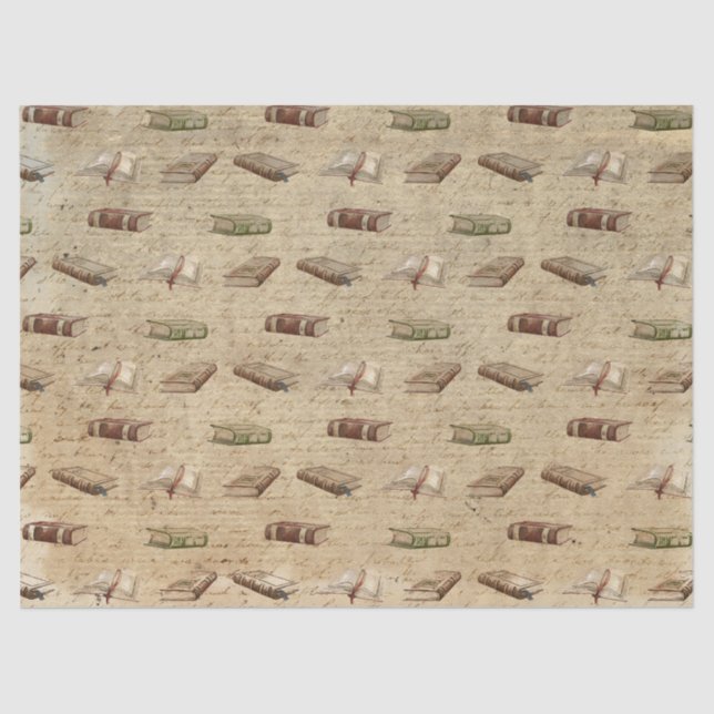 Papier Mousseline Papier Tissu Livres vintages (Recto)